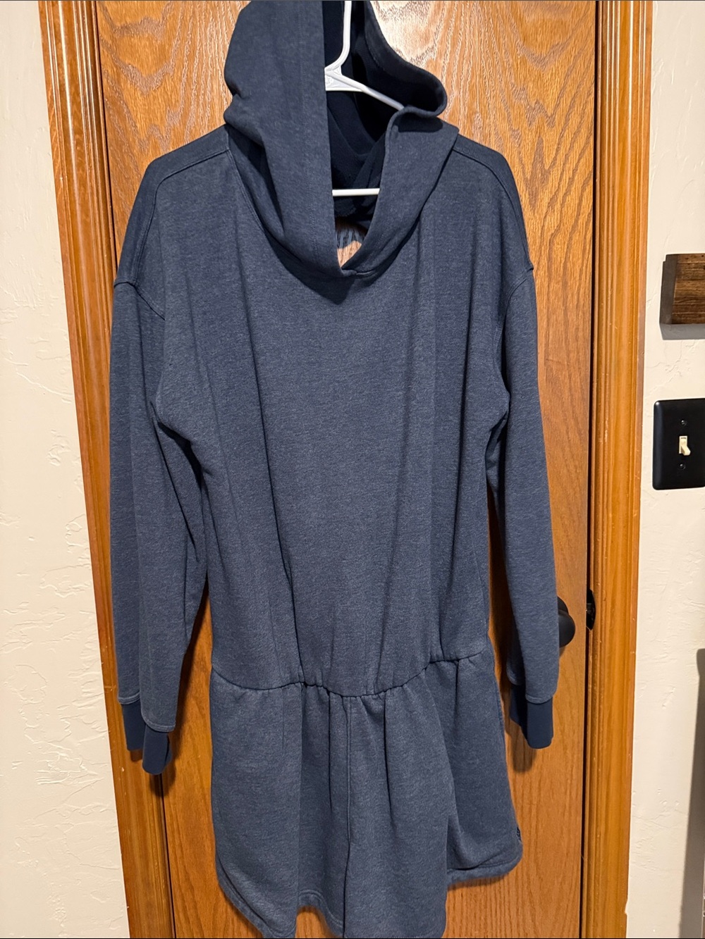 FP Movement by Free People Such a Flirt Hooded Romper in midnight navy